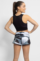Coeur Sports Run Crop Top Run Tech Crop in Wired