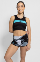 Coeur Sports Run Crop Top Run Tech Crop in Wired