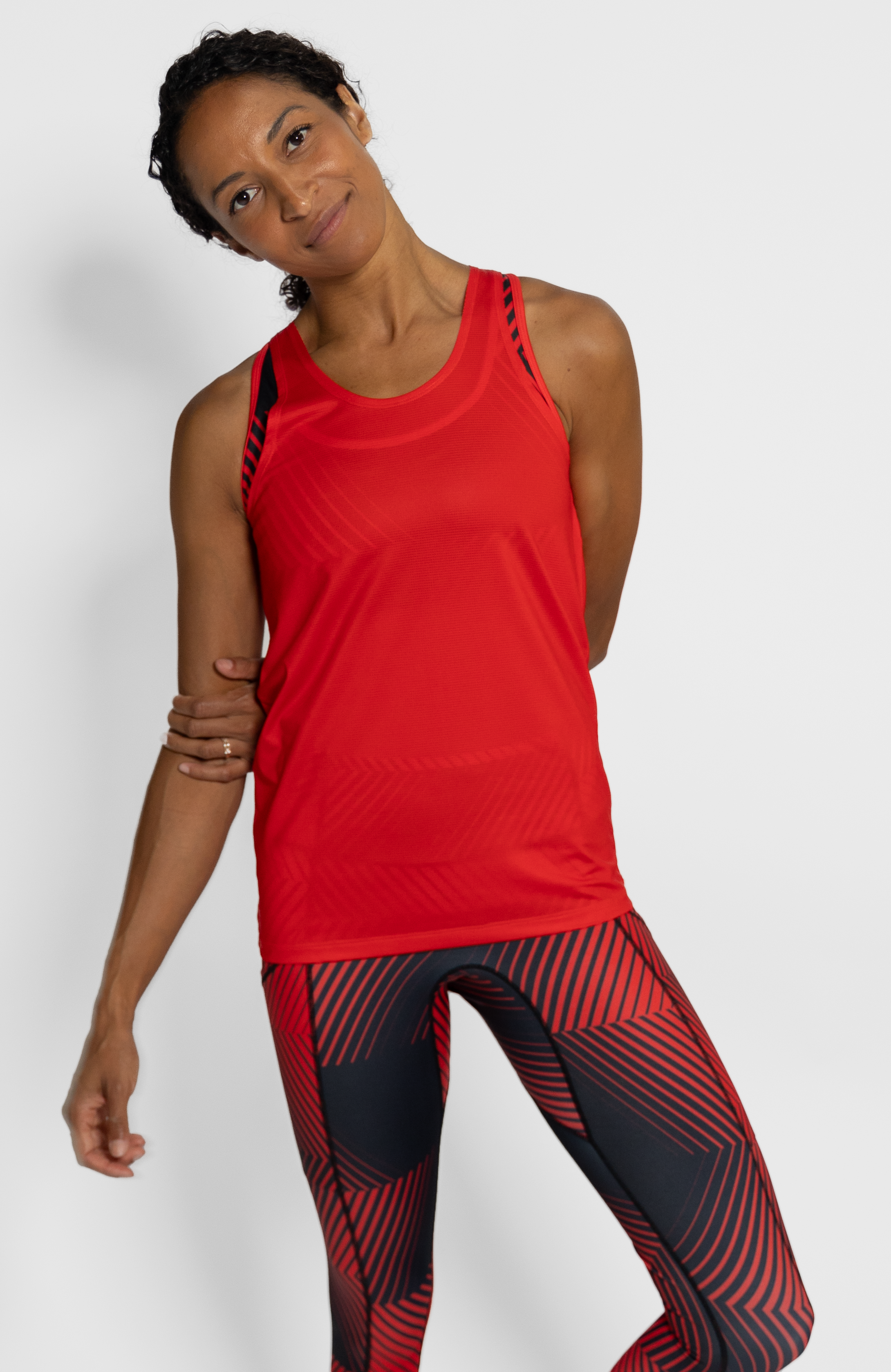 Coeur Sports Run Singlet Agate Women's Running Singlet