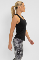 Coeur Sports Run Singlet Run Tank in Black