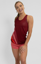 Coeur Sports Run Tank Women's Running Singlet in Sunburst