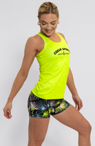 Coeur Sports Run Tank Women's Running Tank in Palm Party