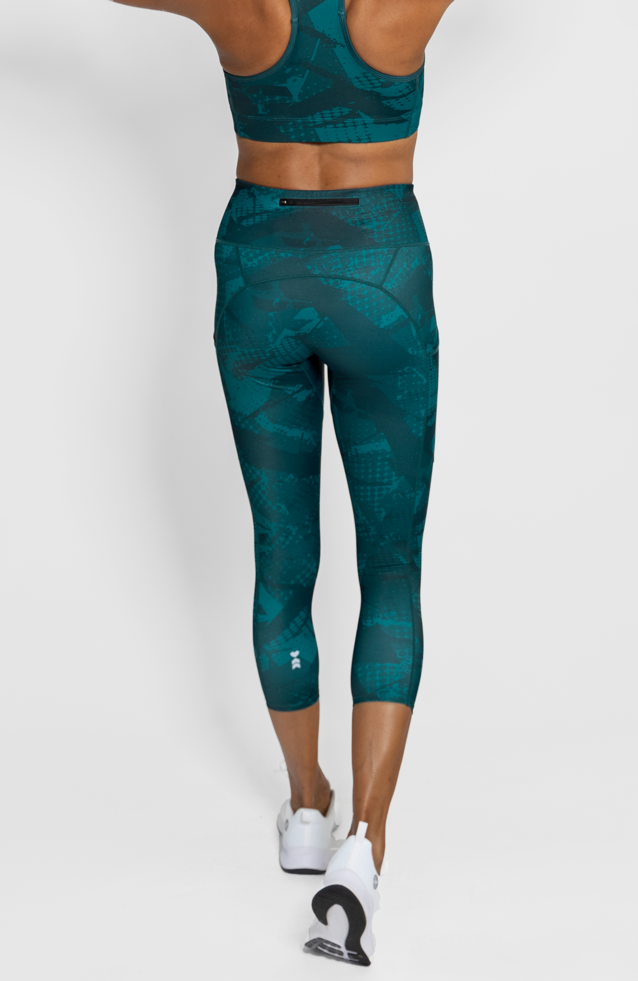 Coeur Sports Run Tights Jade Performance 7/8 Running Tights