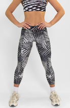 Coeur Sports Run Tights Performance Running Capri in Shadow