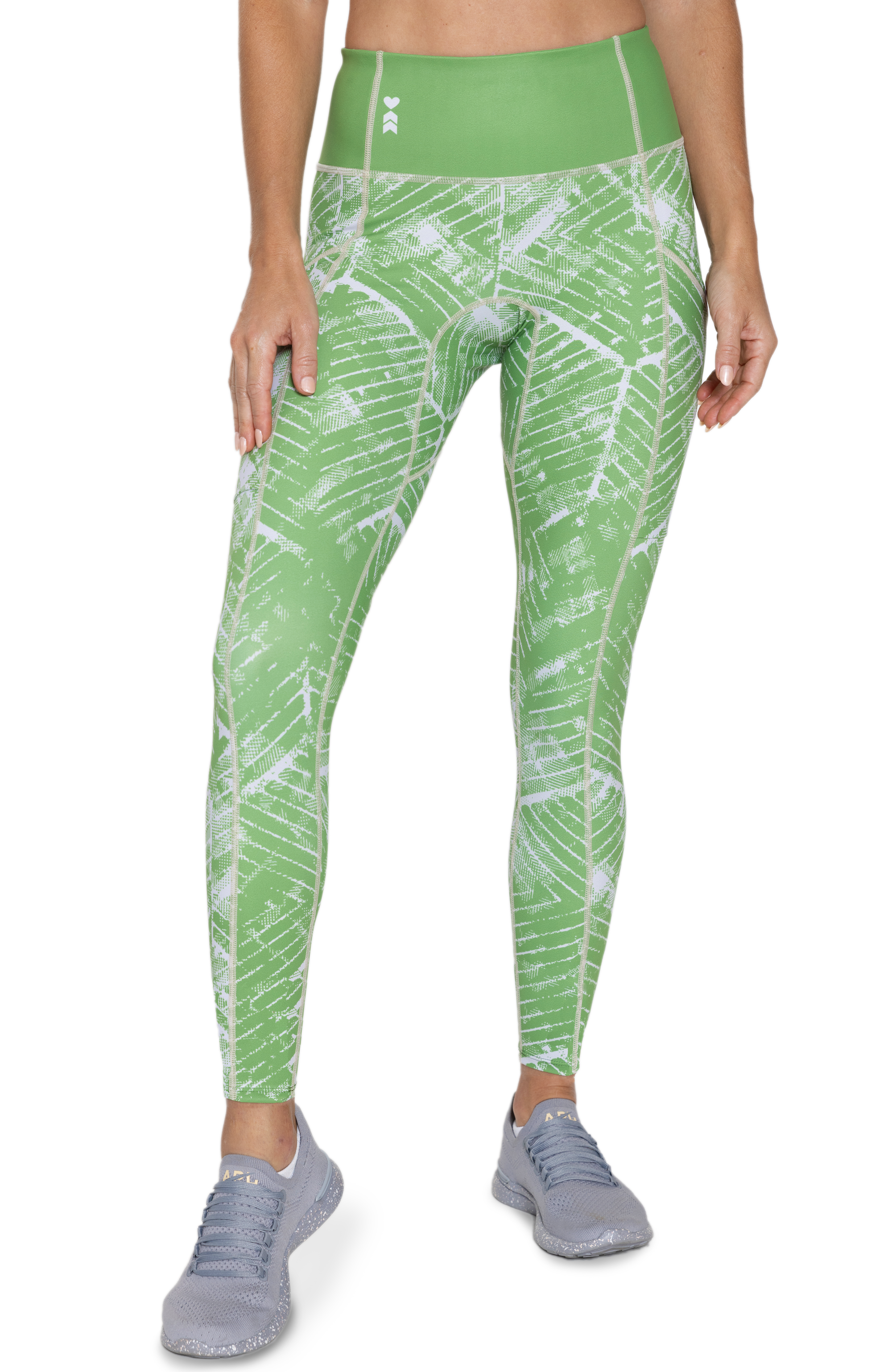 Coeur Sports Run Tights Sage Performance Running Tights