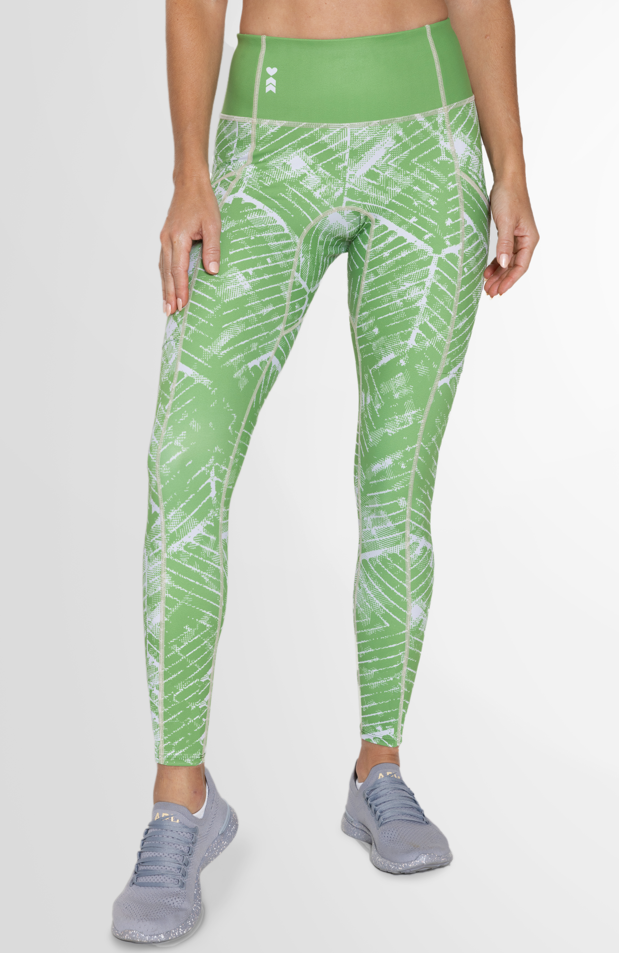 Coeur Sports Run Tights Sage Performance Running Tights