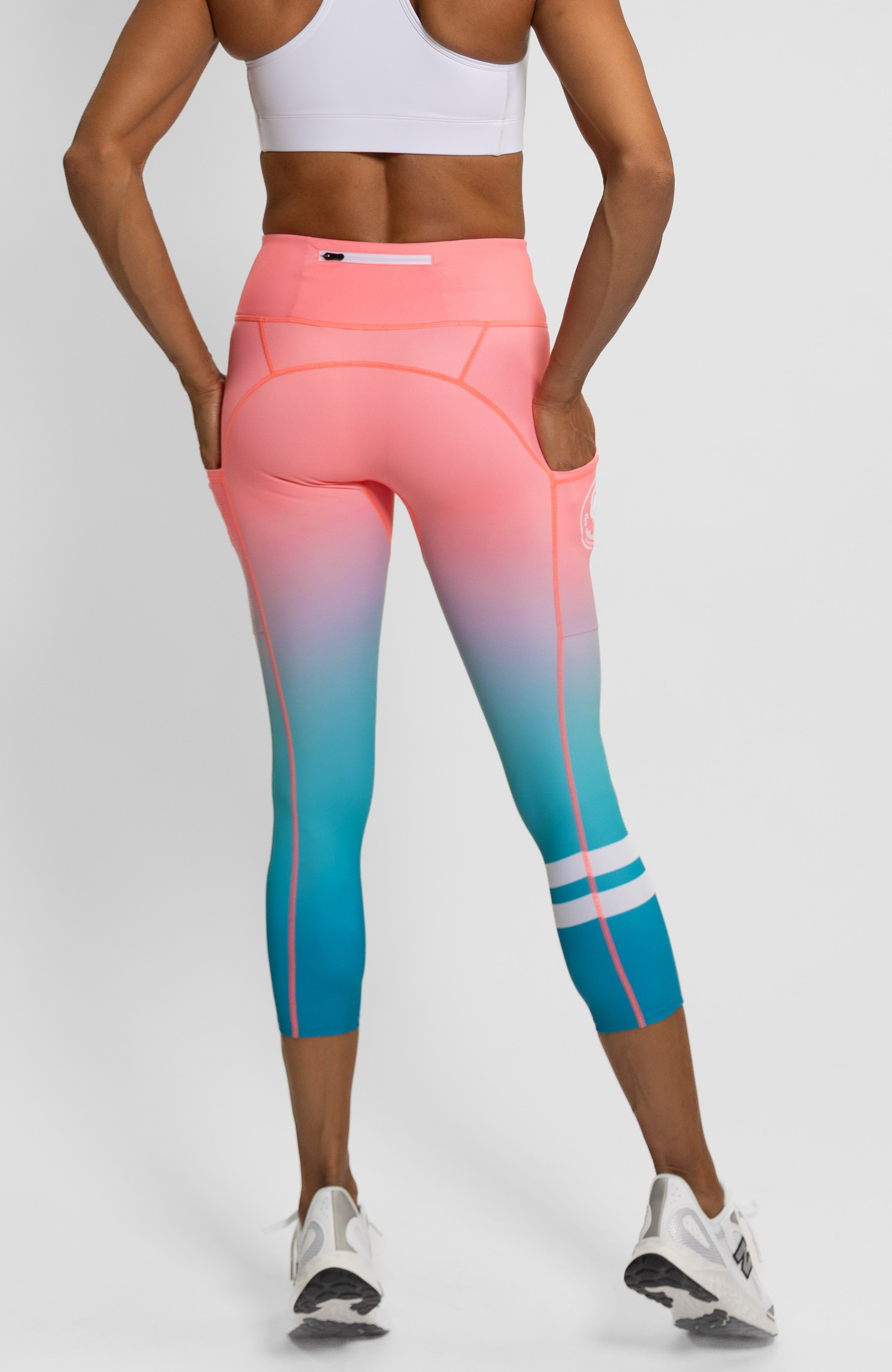 Coeur Sports Run Tights TCB 25 Performance Pocket 7/8 Capri Tights