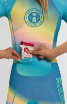 Coeur Sports Sleeved Tri Suit 3/4 Zip Sleeved Trisuit in Team 26