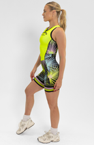 Coeur Sports Sleeved Tri Suit Palm Party Sleeveless Trisuit