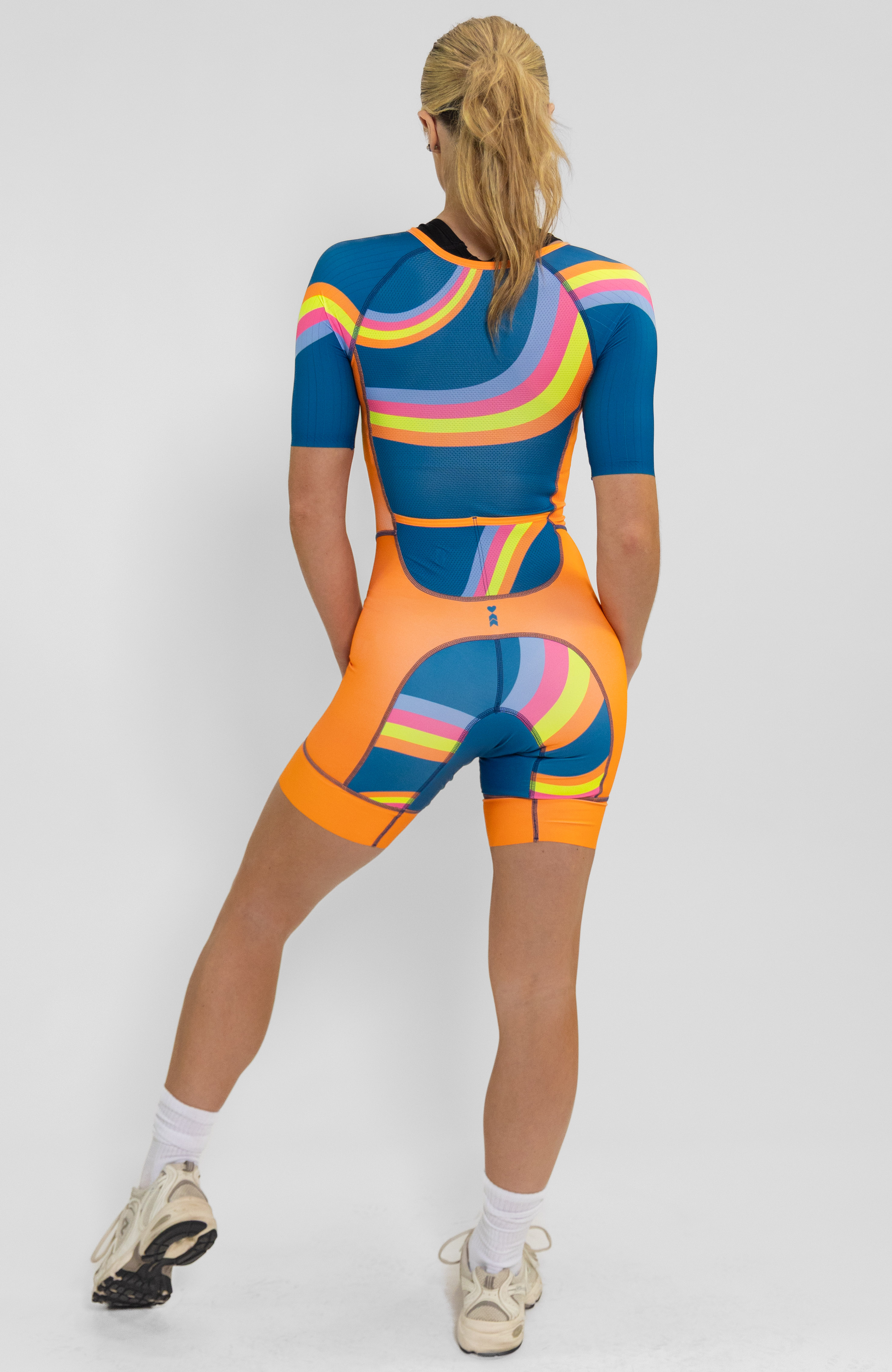 Coeur Sports Sleeved Tri Suit Sleeved Trisuit in Groovy