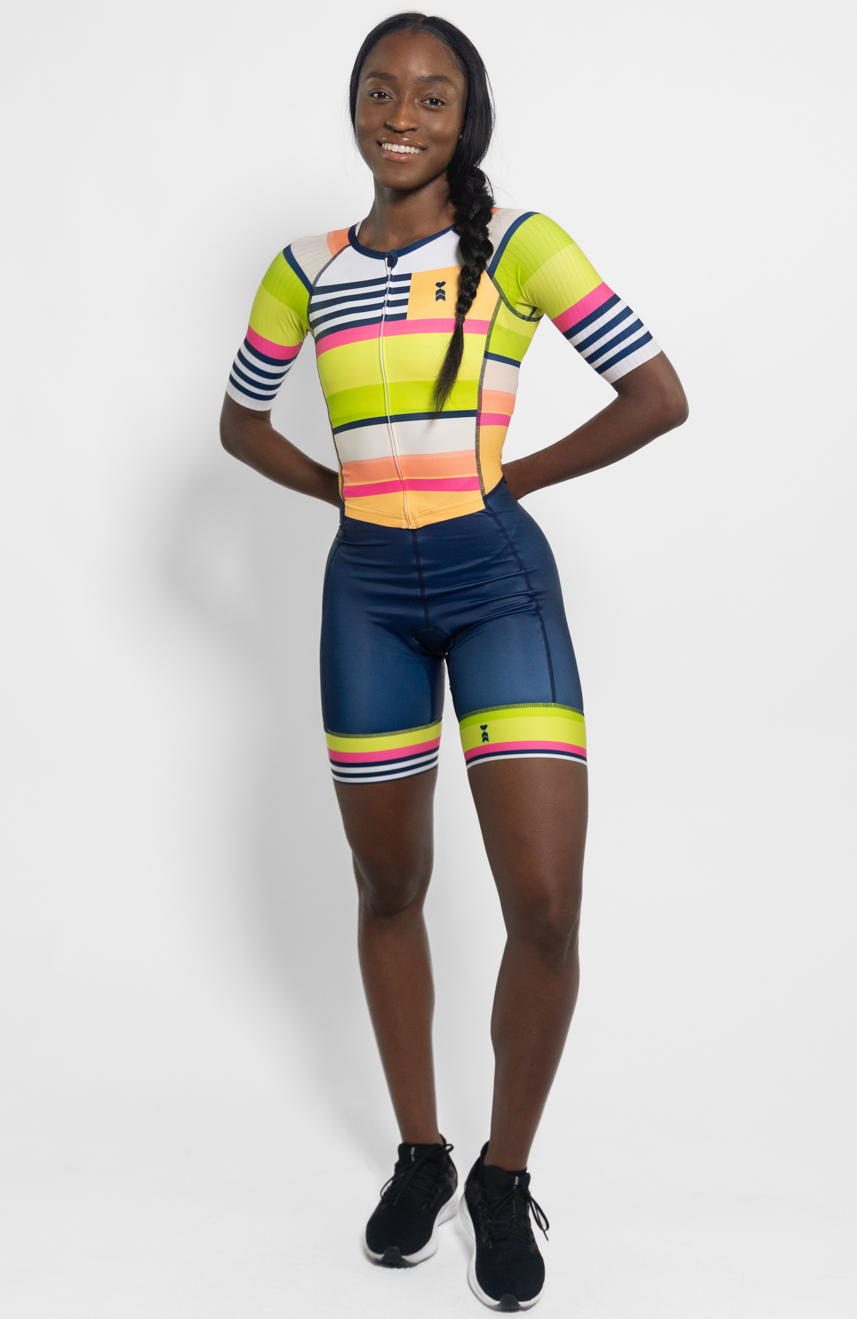 Coeur Sports Sleeved Tri Suit Sleeved Women's Trisuit in Meridian