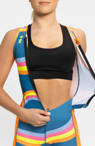 Coeur Sports Sleeved Tri Suit Sleeveless Trisuit in Groovy