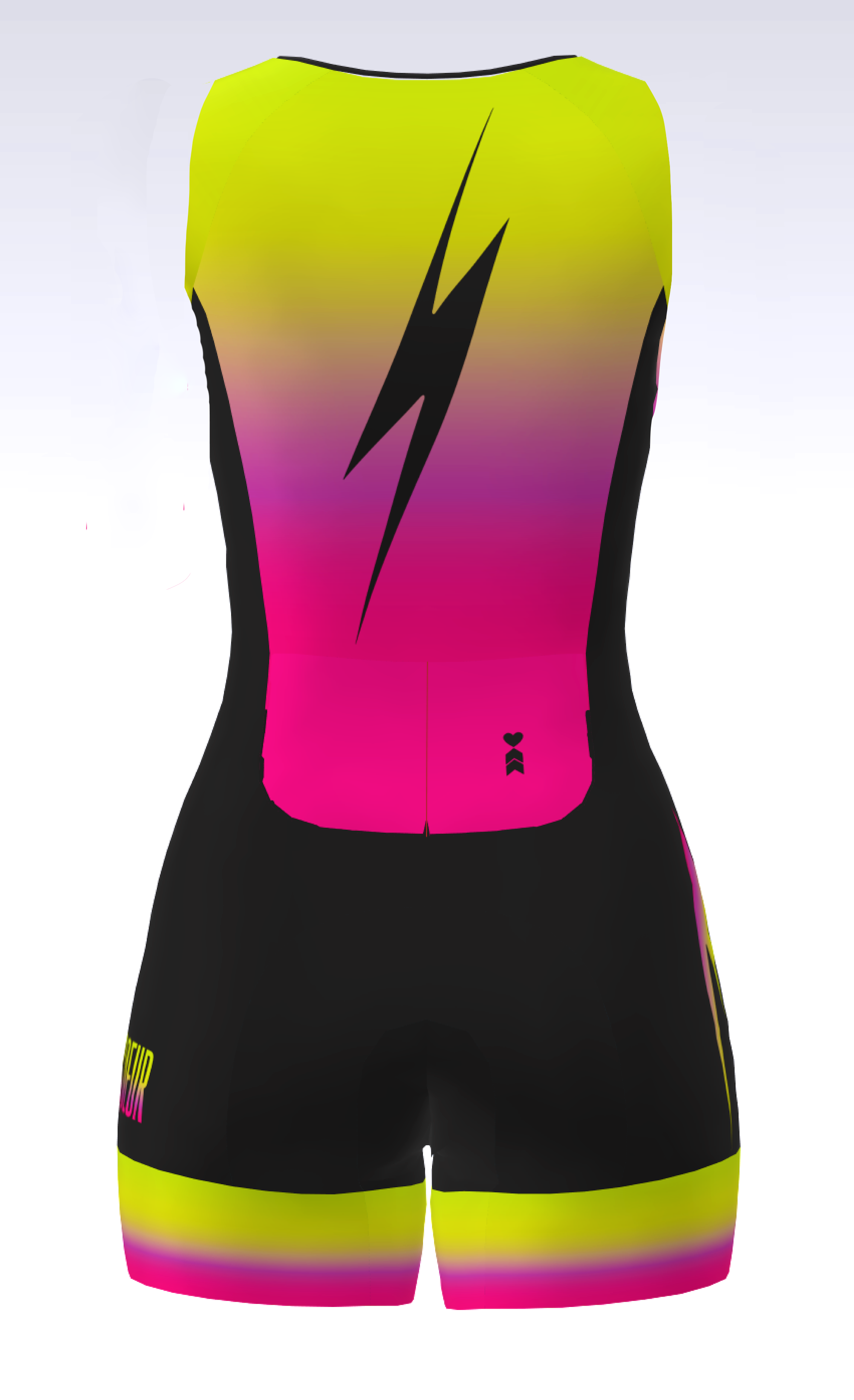 Coeur Sports Sleeved Tri Suit Sleeveless Trisuit in Voltage