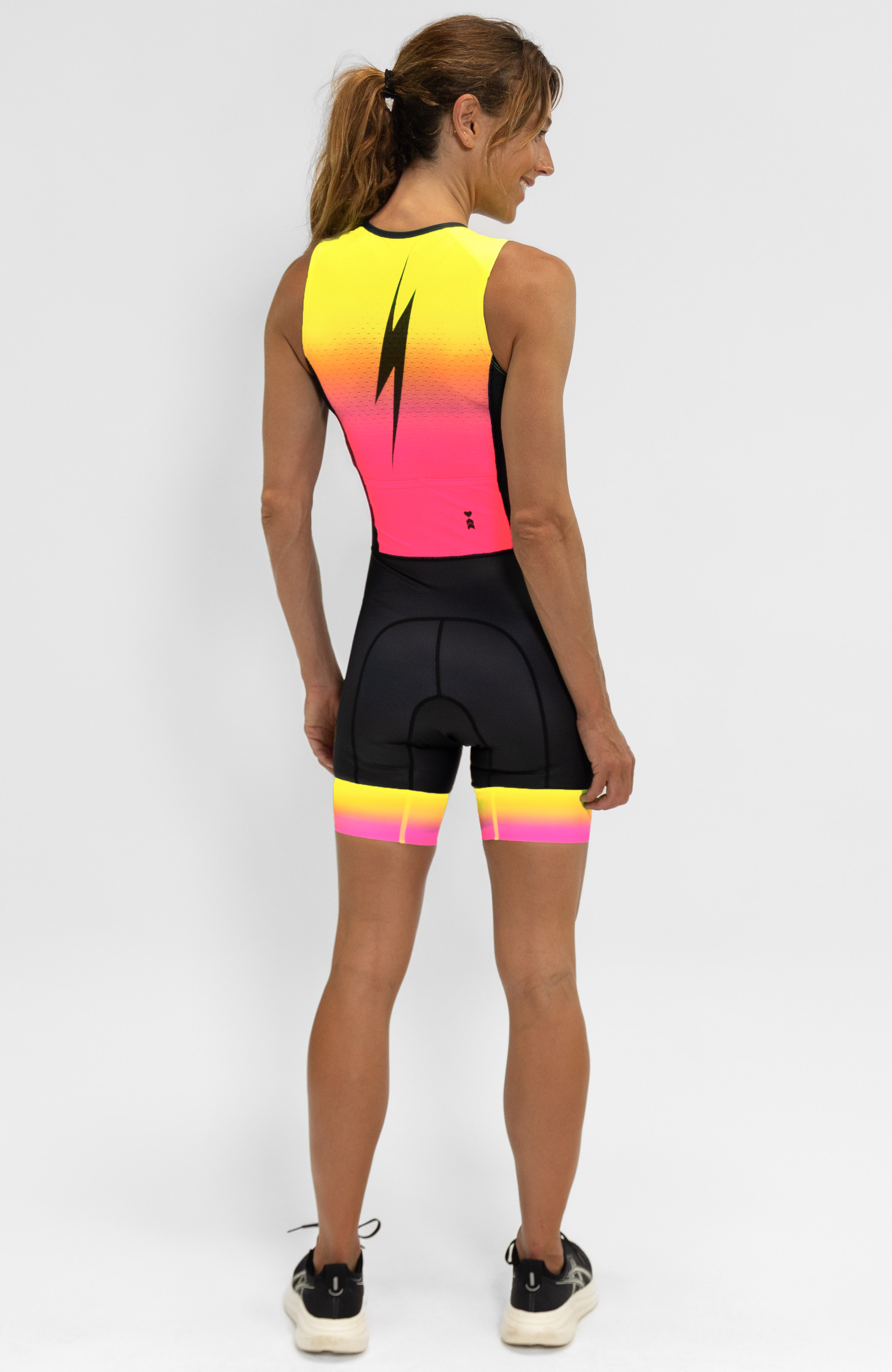 Coeur Sports Sleeved Tri Suit Sleeveless Trisuit in Voltage