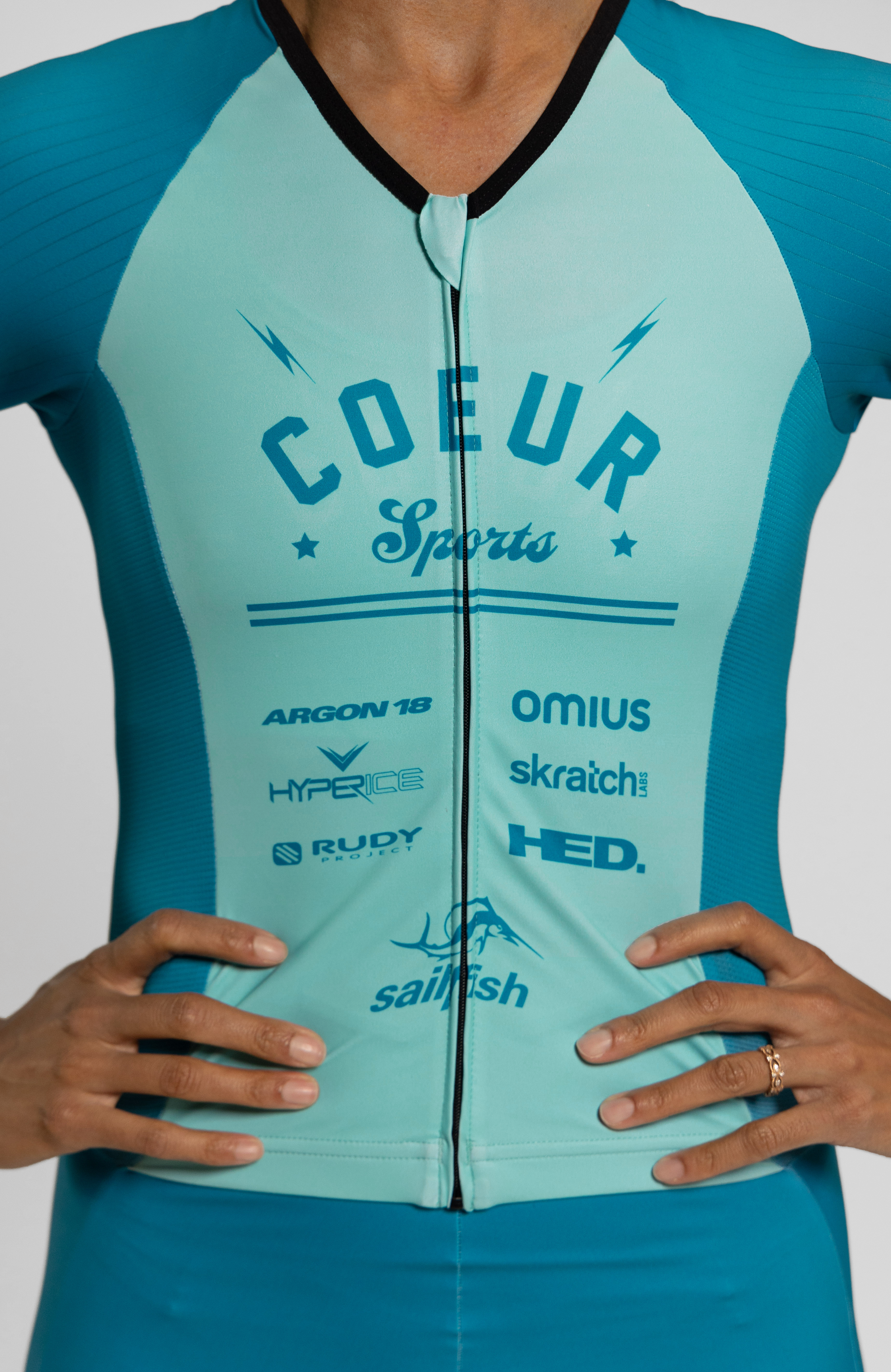 Coeur Sports Sleeved Tri Suit Team 25 Sleeved Tri Suit