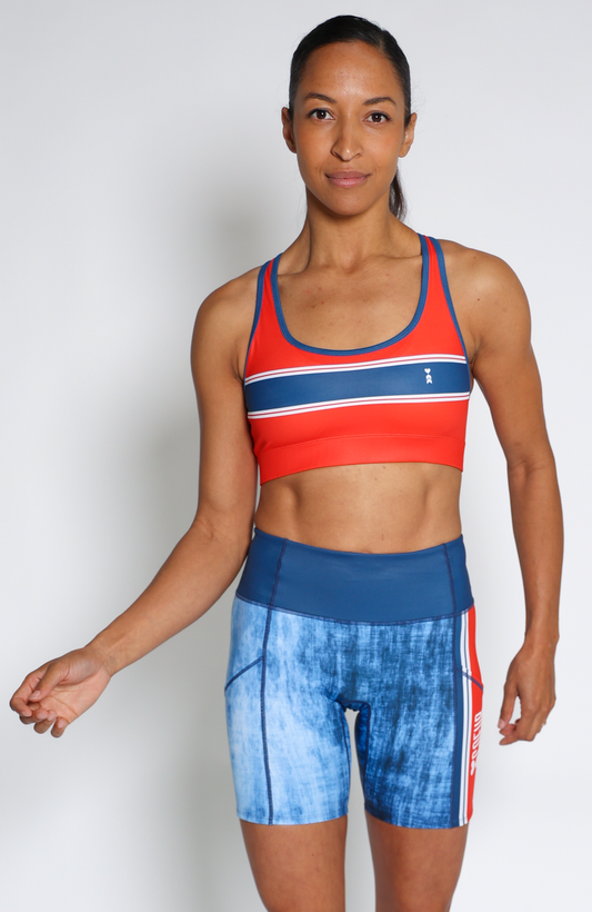 Coeur Sports Sports Bra Denim Pocket Sports Bra