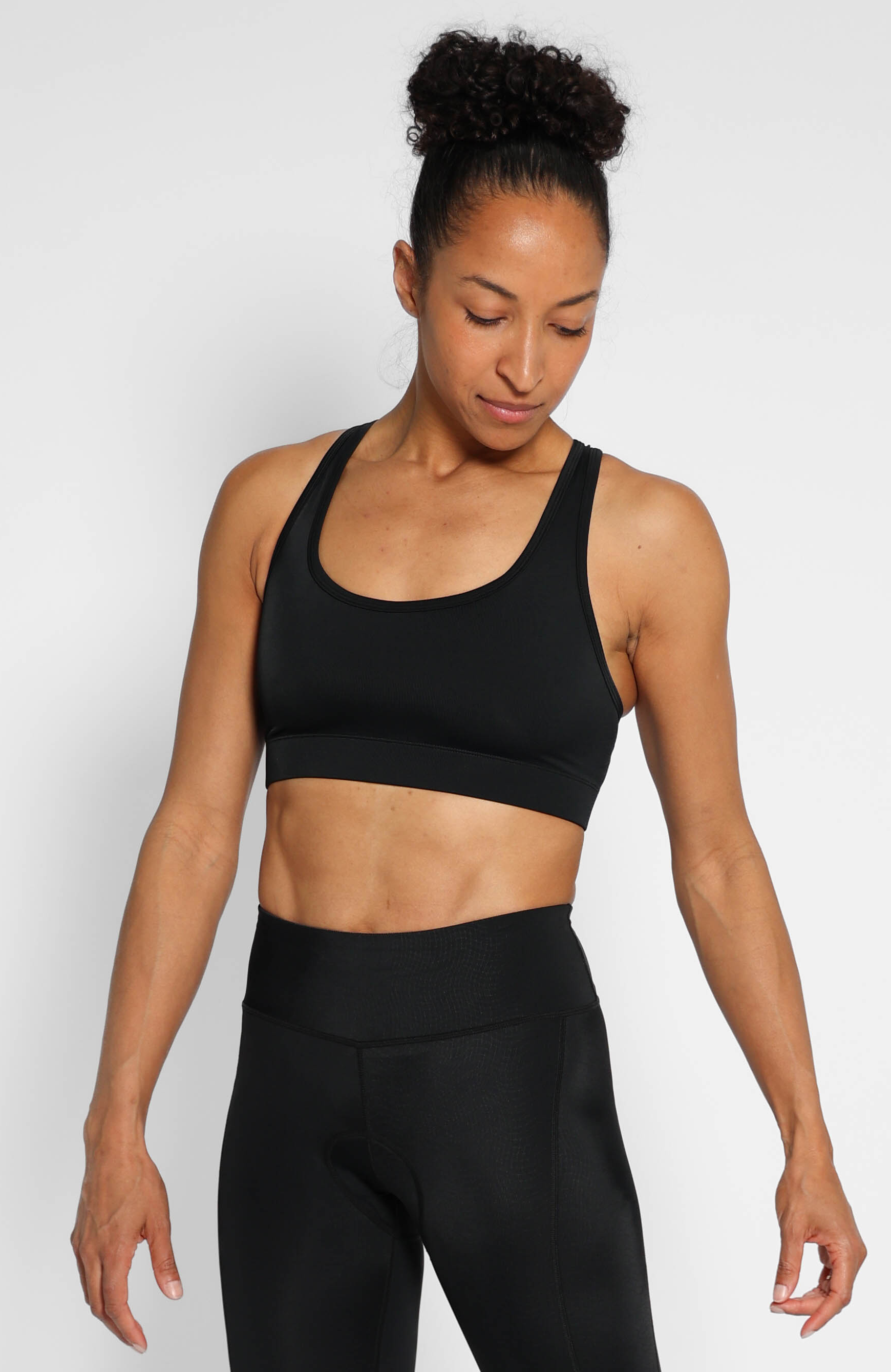 GAP STUDIO CROSS BACK - Medium support sports bra - moonless night/black -  Zalando.de