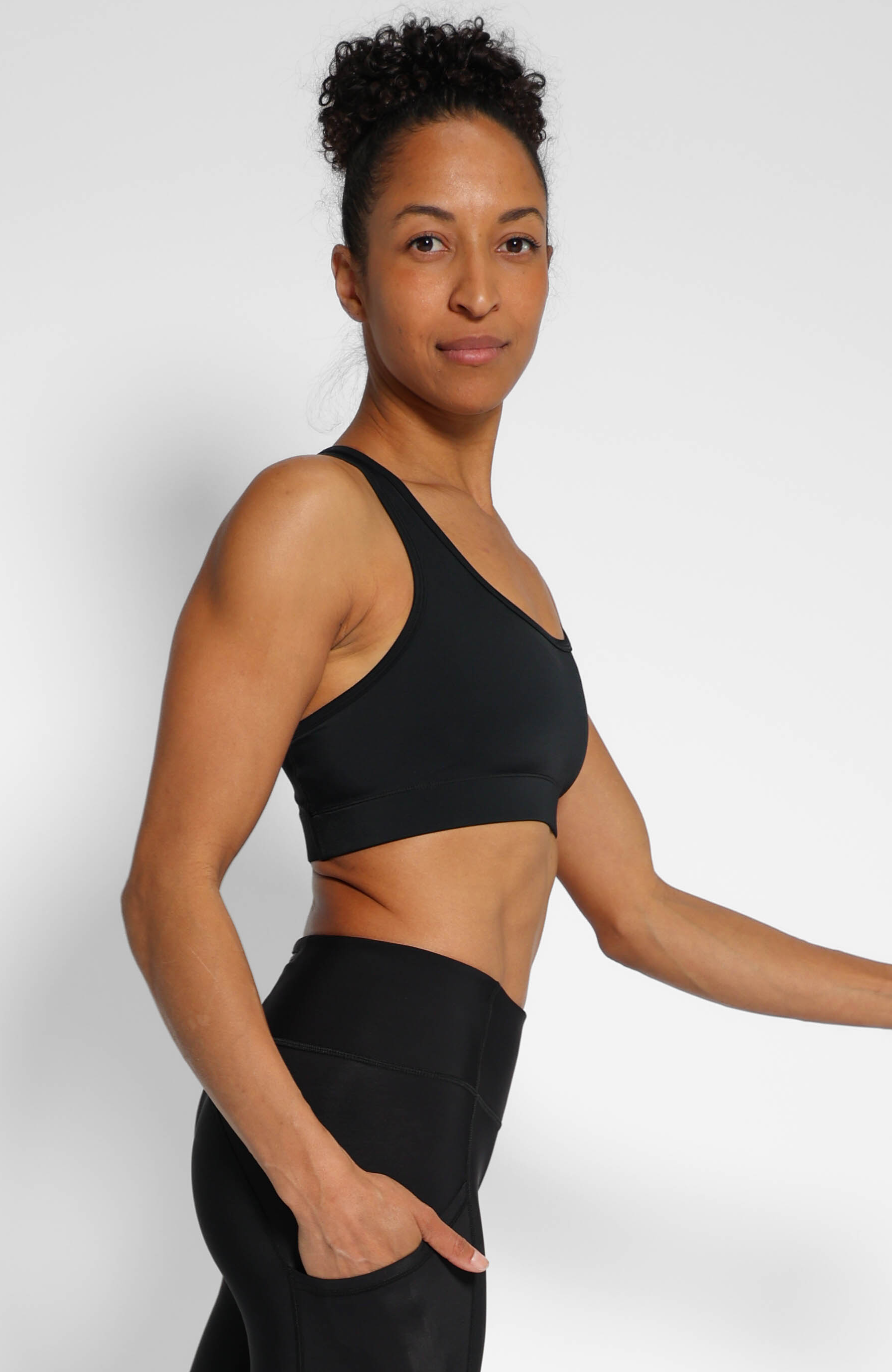 Buy Little Black Sports Bra Pocket Sports Bra Coeur Sports