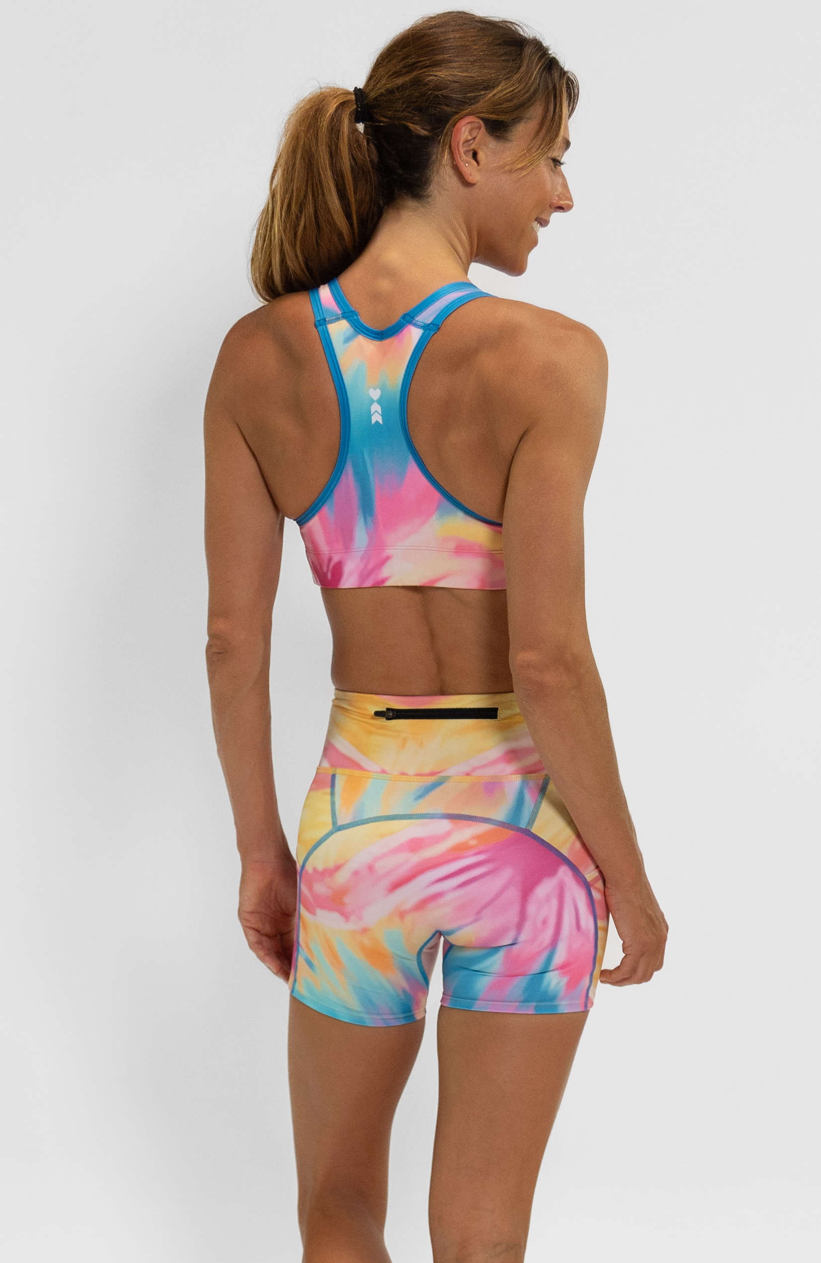 Coeur Sports Sports Bra Pocket Sports Bra in Aloha