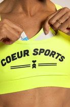 Coeur Sports Sports Bra Pocket Sports Bra in Palm Party