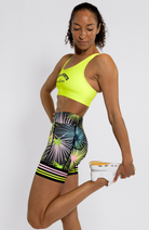 Coeur Sports Sports Bra Pocket Sports Bra in Palm Party