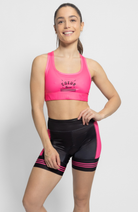 Coeur Sports Sports Bra Pocket Sports Bra in Pink Signature