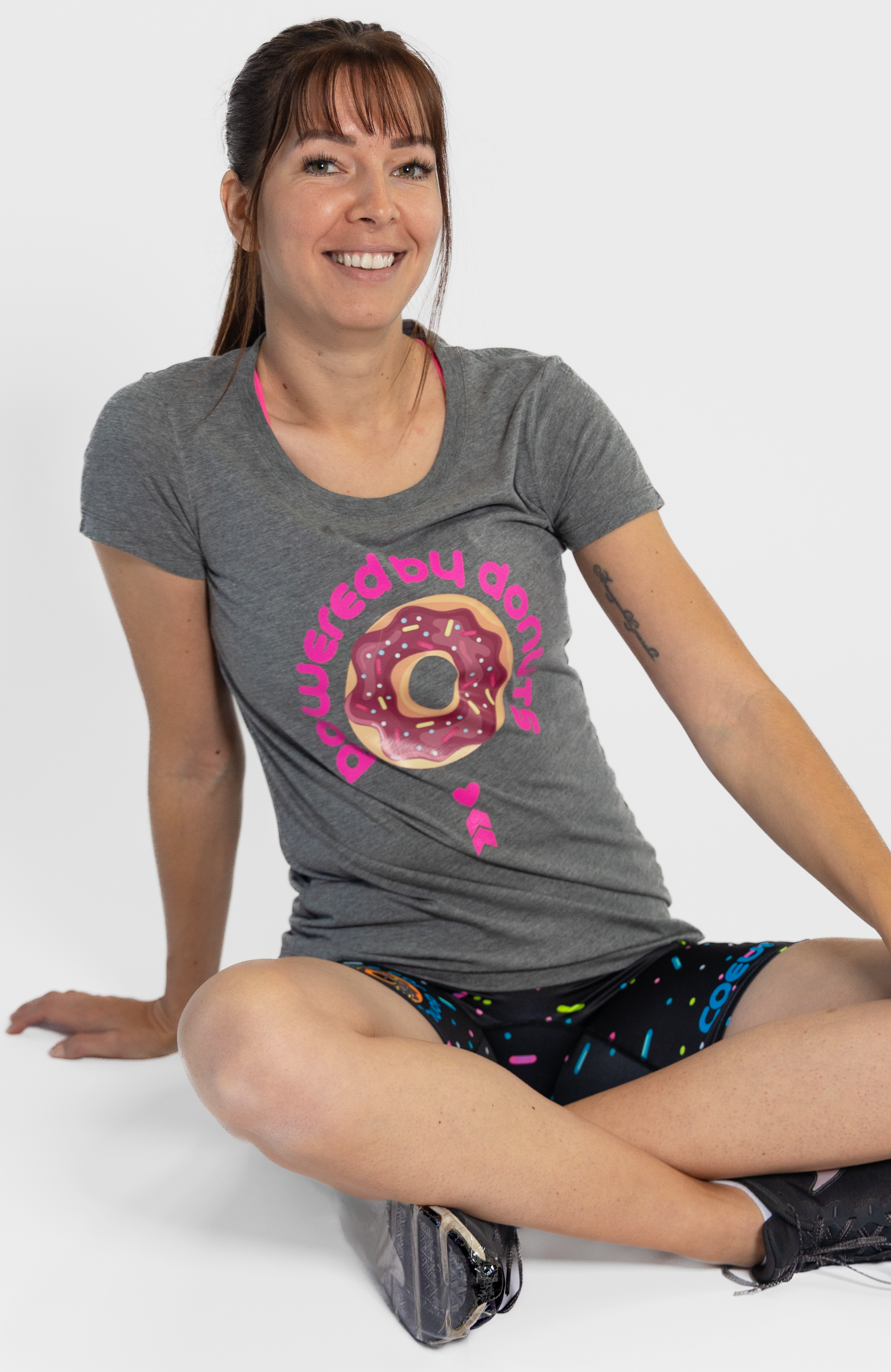 Coeur Sports Tank Powered By Donuts Tee
