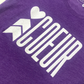 Coeur Sports Tank Purple Logo Tee