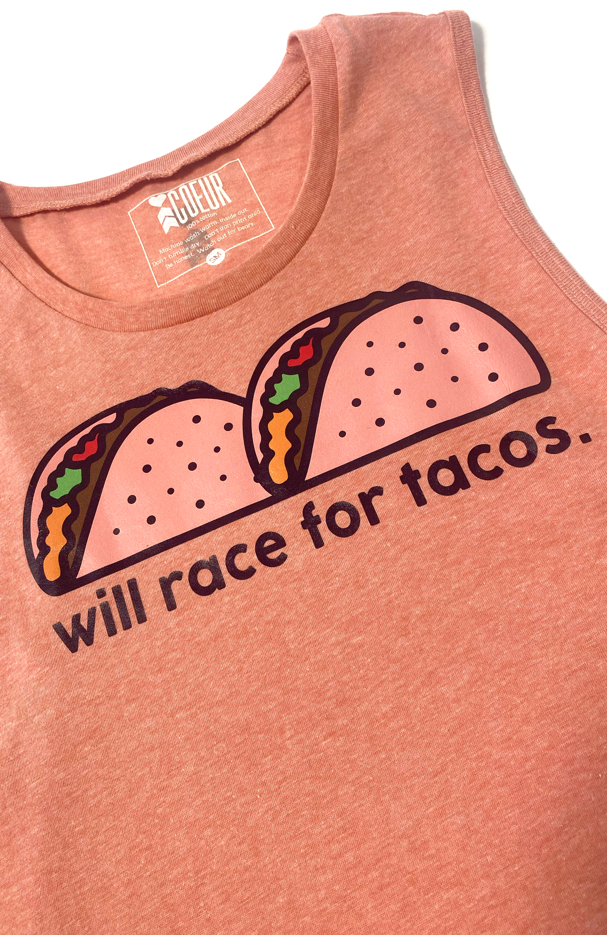 Coeur Sports Tank Will Race For Tacos Tank