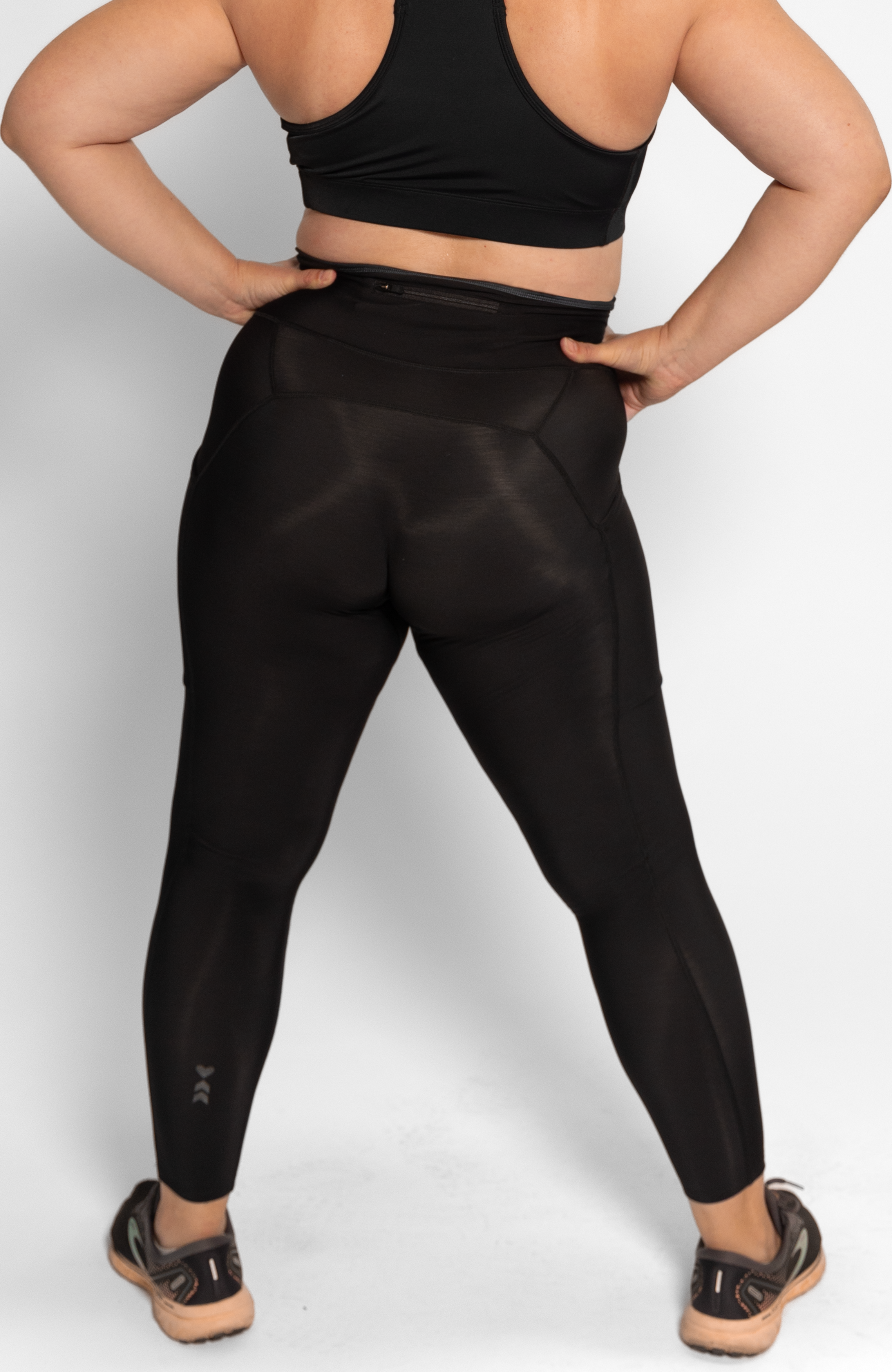 Little Black Thermal Running Tights - XS / black