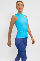 Coeur Sports Thermal Sleeveless Base Layer Top Base Layer in Wavelength