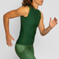 Coeur Sports Thermal Sleeveless Base Layer Top Forest Sleeveless Base Layer