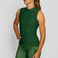 Coeur Sports Thermal Sleeveless Base Layer Top Forest Sleeveless Base Layer