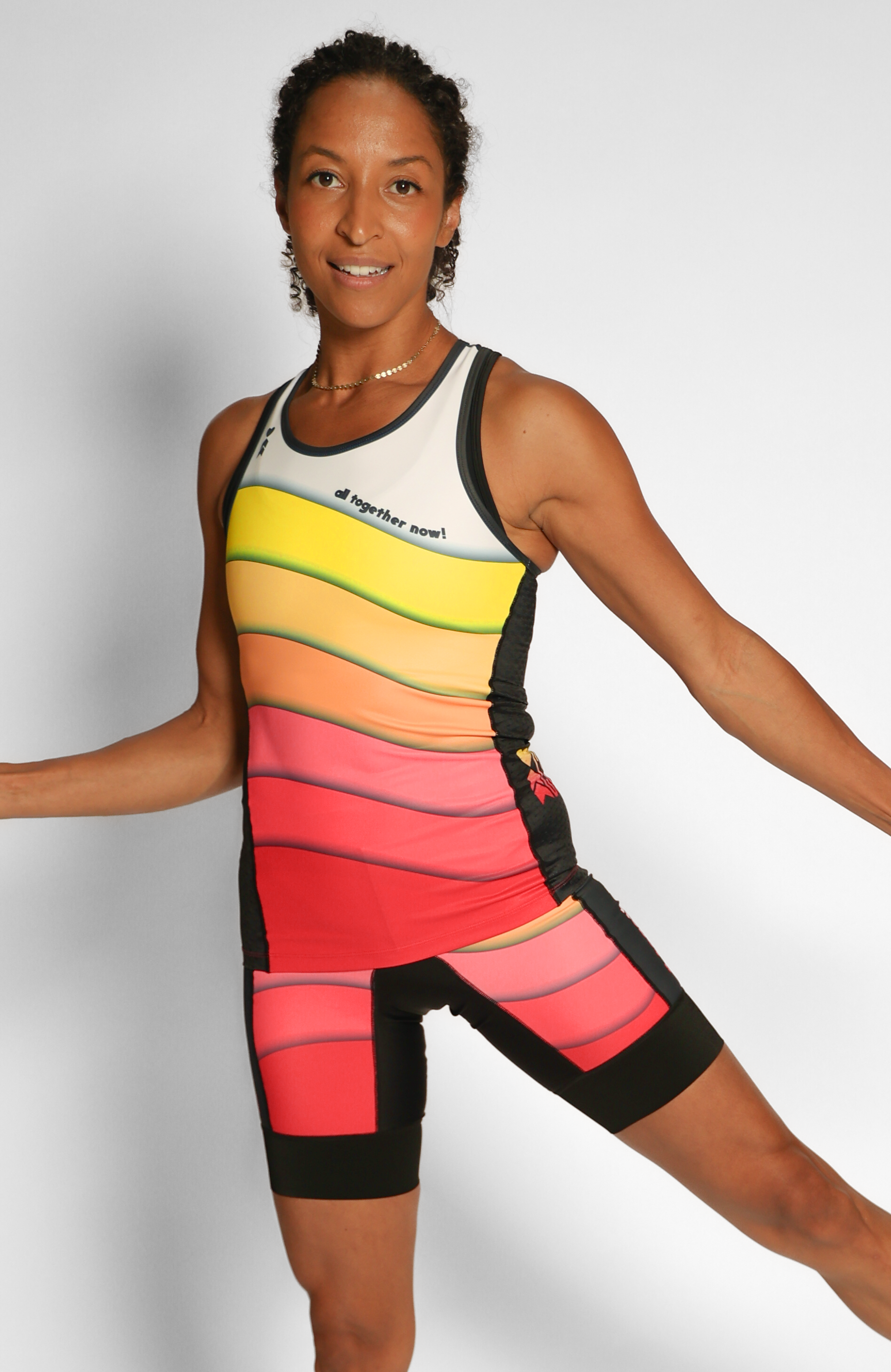 Coeur Sports Tri Tank All Together Collection 23 Women's Triathlon Tank with Shelf Bra