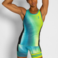 Coeur Sports Tri Tank Aurora Women's Triathlon Tank with Shelf Bra