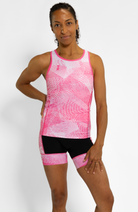 Coeur Sports Tri Tank Crystallized Women's Triathlon Tank with Shelf Bra