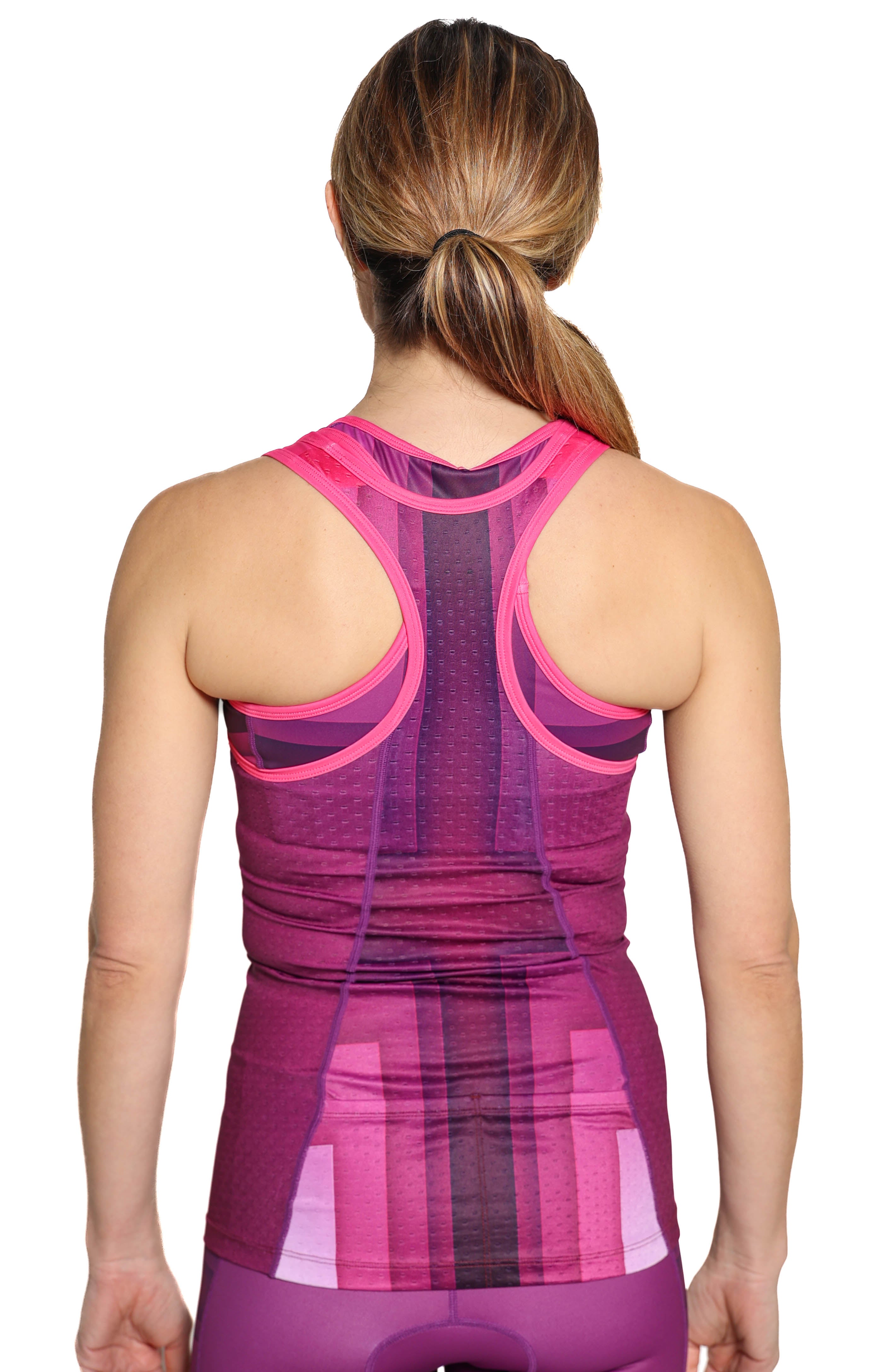 Deep Purple Women's Tri Tank with Shelf Bra – Coeur Sports