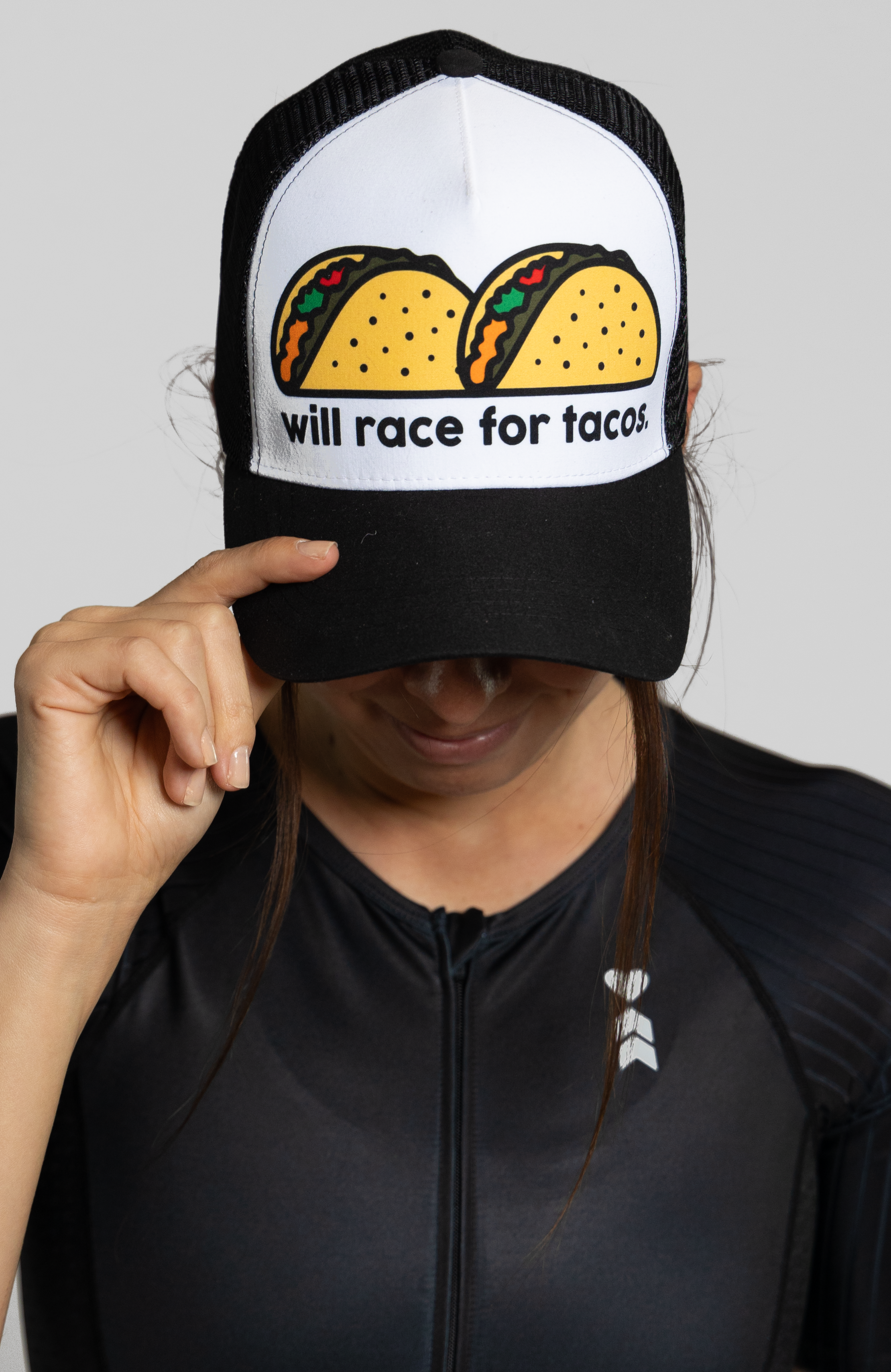 Coeur Sports Trucker Hat ONE SIZE / Black Will Race For Tacos Trucker