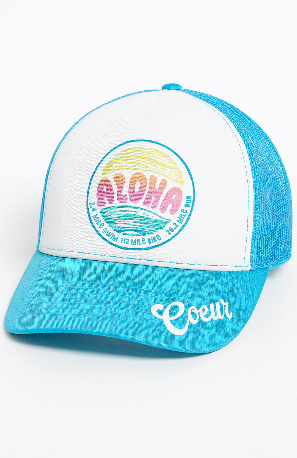 Coeur Sports Visor ONE SIZE Aloha Soft Mesh Trucker