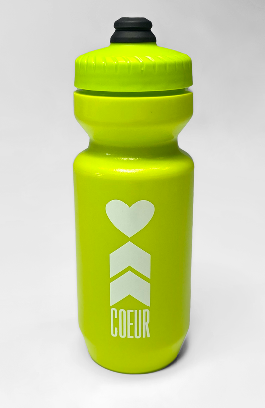 Coeur Sports Water Bottle ONE SIZE / Green Lime Green Coeur Logo Water Bottle