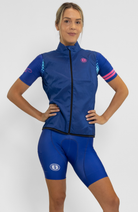 Coeur Sports Wind Vest Women's Shell Vest in Wavelength