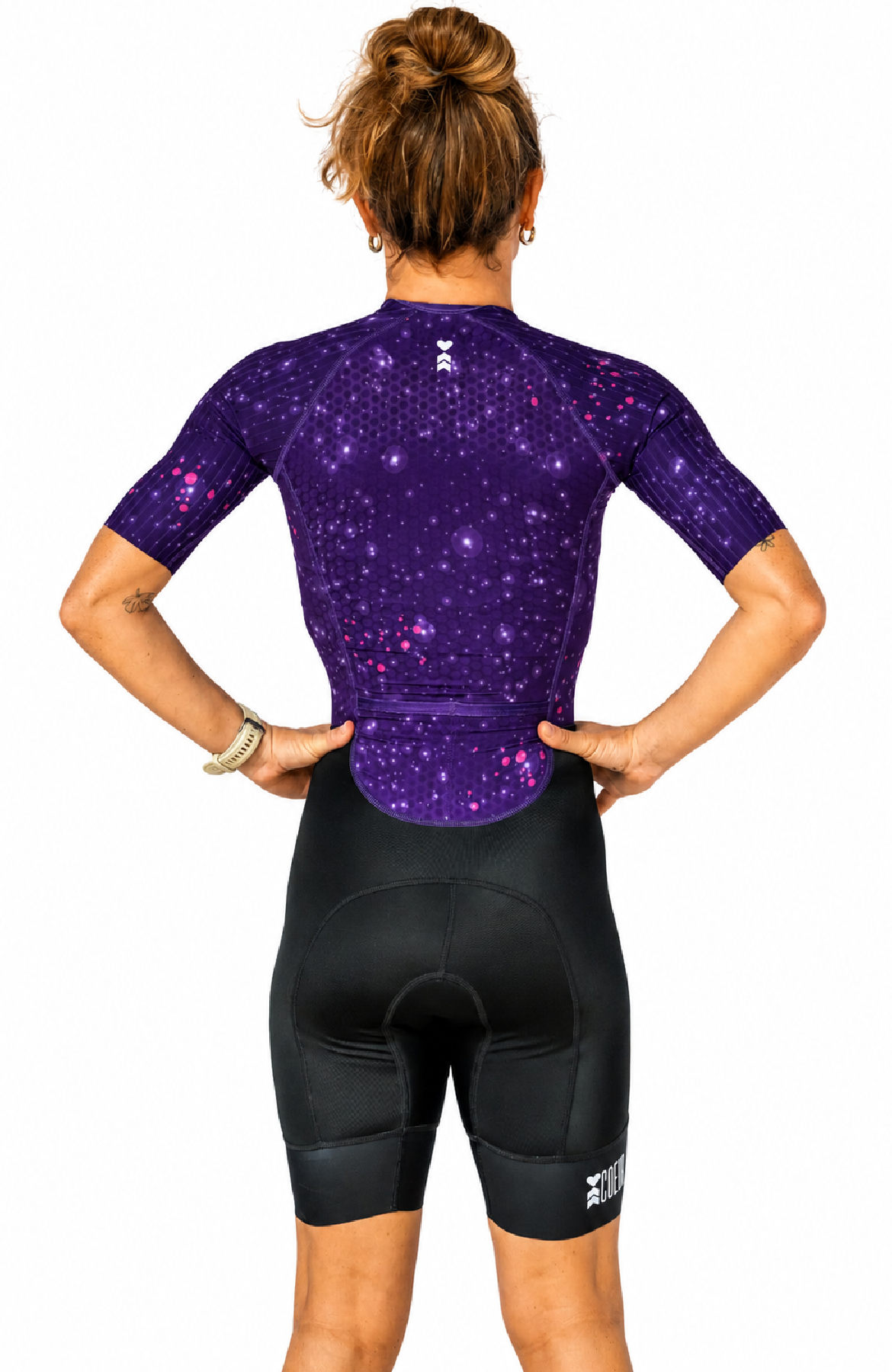 Coeur Sports Zele sleeved tri suit Zele Sleeved Triathlon Speedsuit in Galaxy