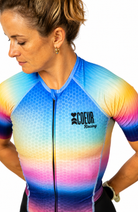 Coeur Sports Zele sleeved tri suit Zele Sleeved Triathlon Speedsuit in Horizon