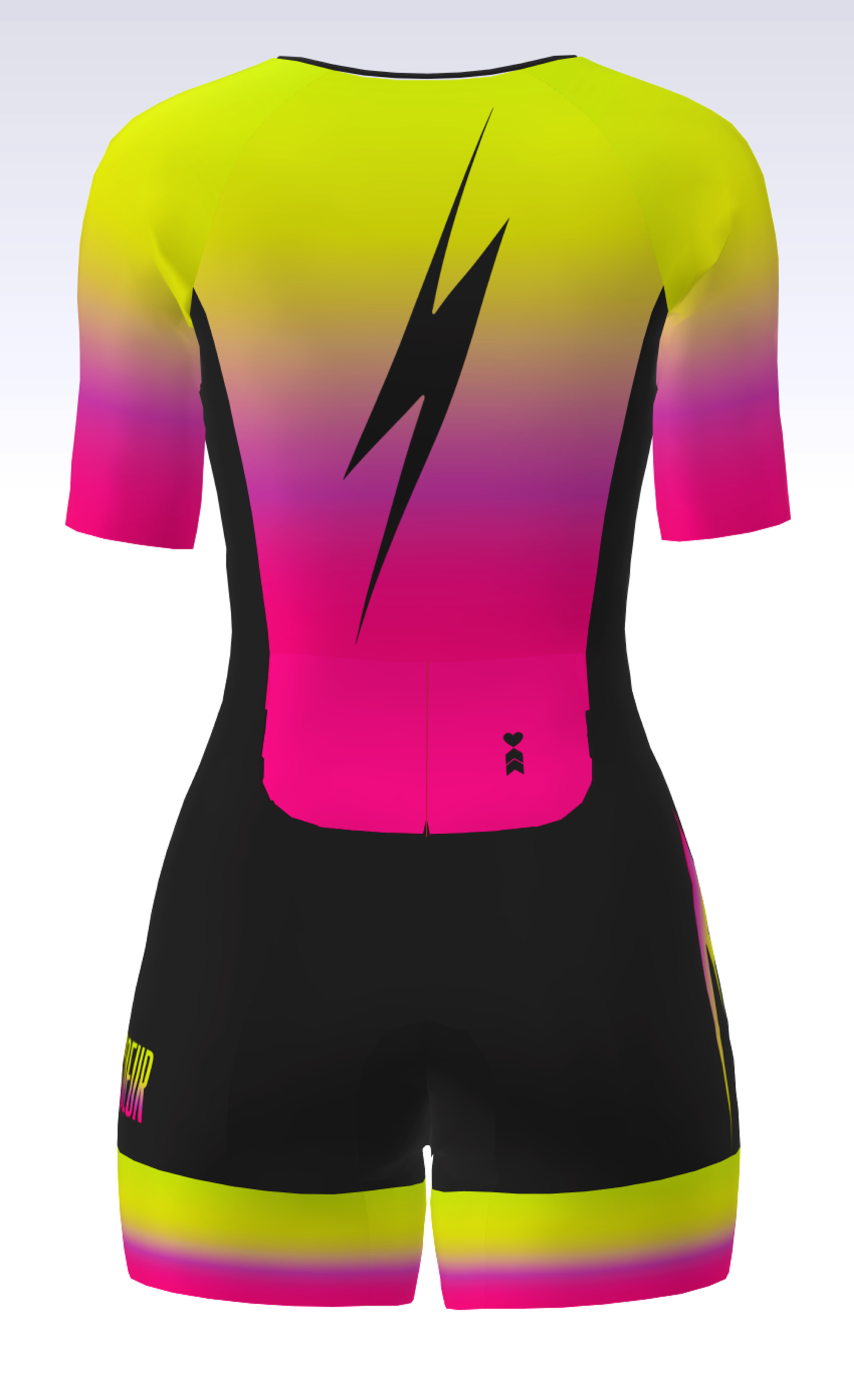 Coeur Sports Zele sleeved tri suit Zele Sleeved Triathlon Speedsuit in Voltage