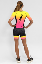 Coeur Sports Zele sleeved tri suit Zele Sleeved Triathlon Speedsuit in Voltage