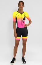 Coeur Sports Zele sleeved tri suit Zele Sleeved Triathlon Speedsuit in Voltage