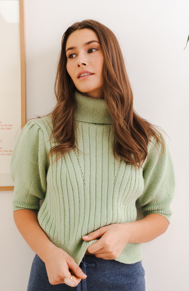 Puff Sleeve Turtleneck – Coeur Sports
