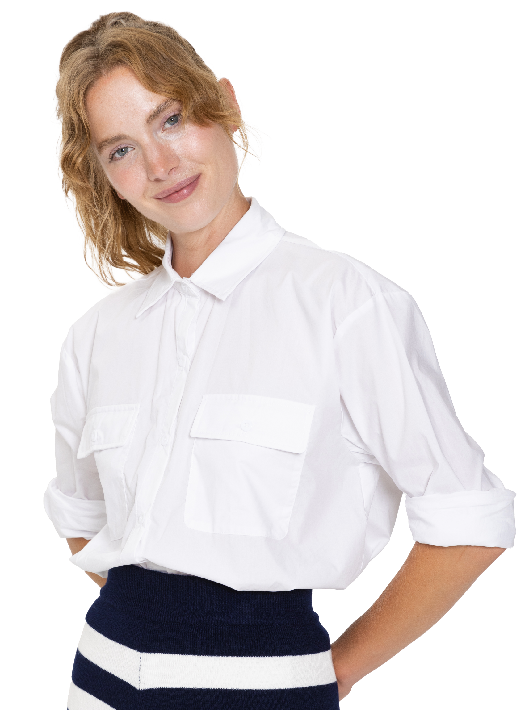 Nuzzle Clothing Shirts & Tops Crisp White Buttondown