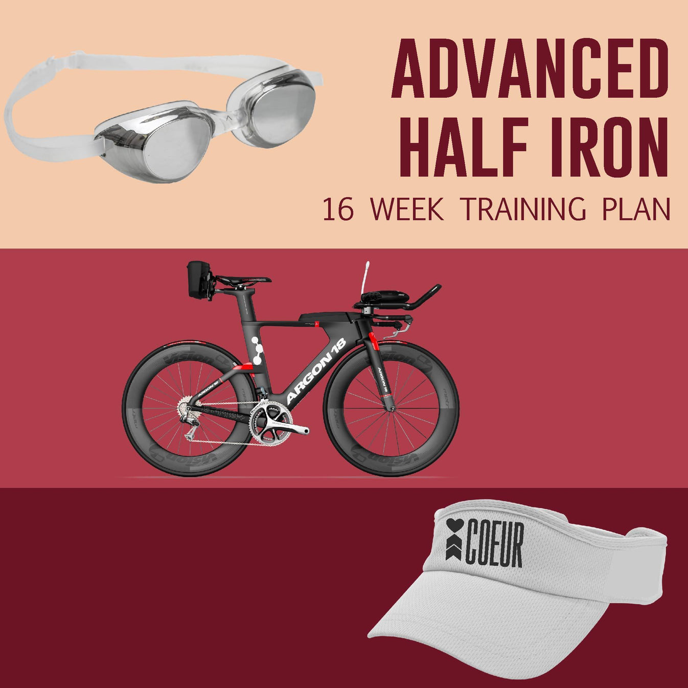 ADVANCED Half Iron Distance Triathlon Training Plan Women's 16 Week