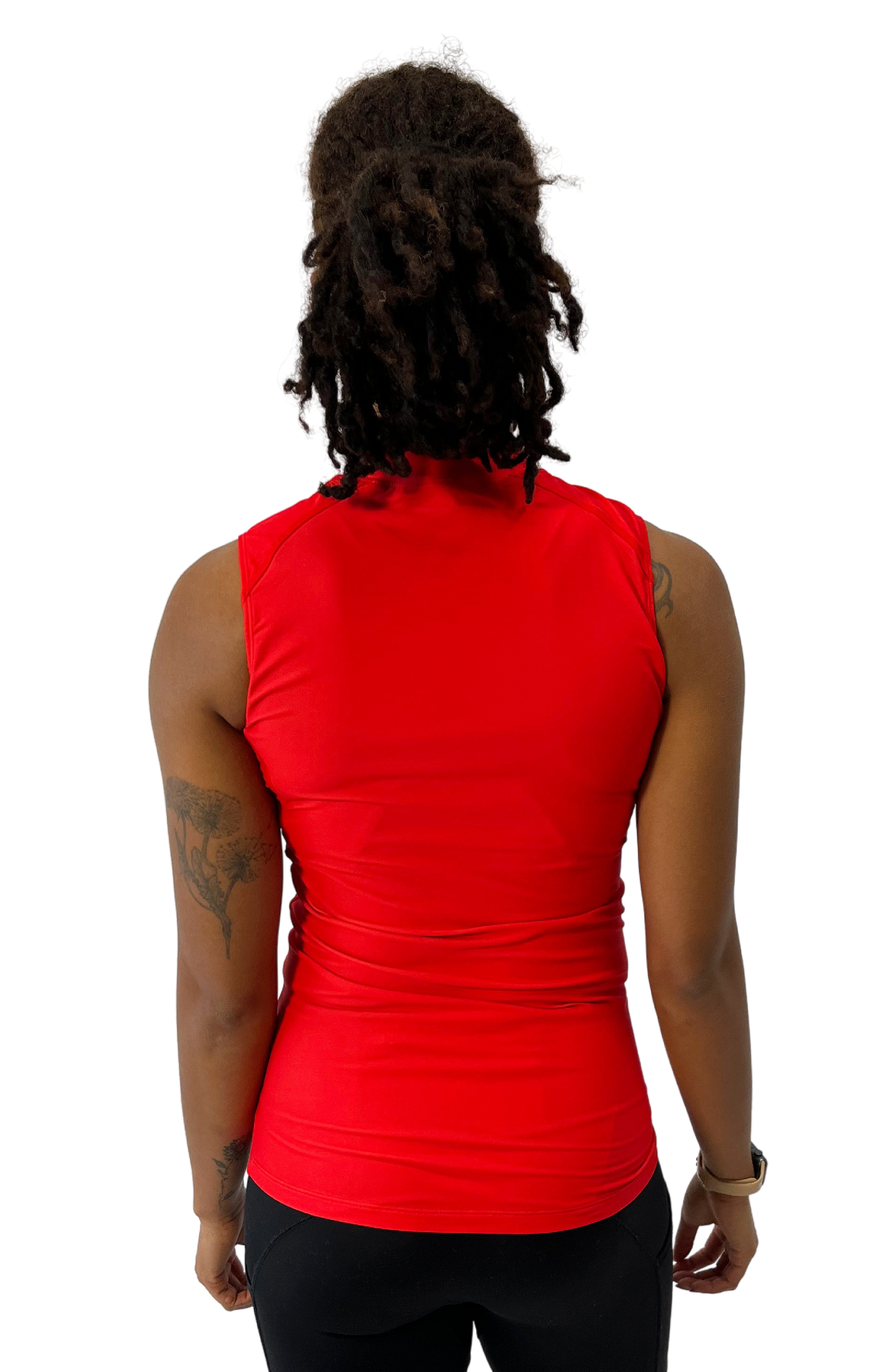 Coeur Sports Base Layer Red Sleeveless Base Layer